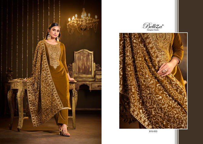 Kohinoor By Belliza Heavy Velvet Dress Material Catalog